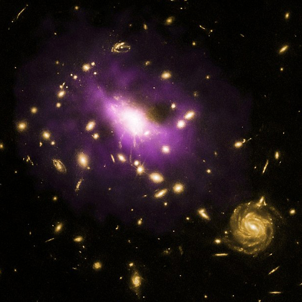 Вселенная,черная дыра,галактика, Огромная черная дыра не позволила сформироваться триллионам звезд 